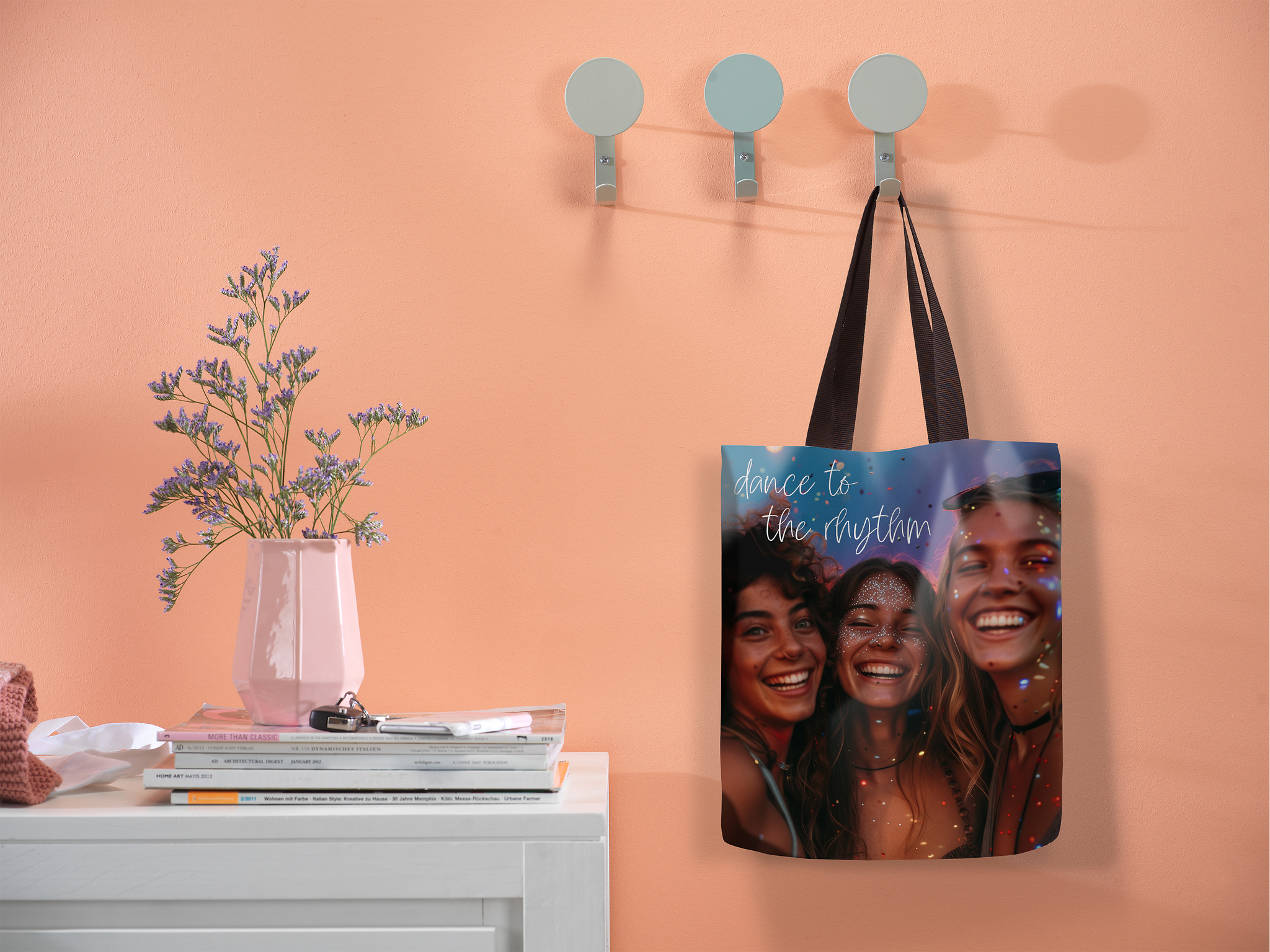 Foto-Tragetasche mit Festivalfoto und passendem Schriftzug