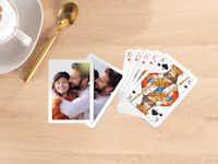 Foto Pokerkaarten neutrale ambiance Foto Pokerkaarten in neutrale ambiance