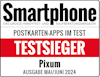 Testsieg im Smartphone Magazin Ausgabe 05/06 2024 Postkarten-Apps im Test