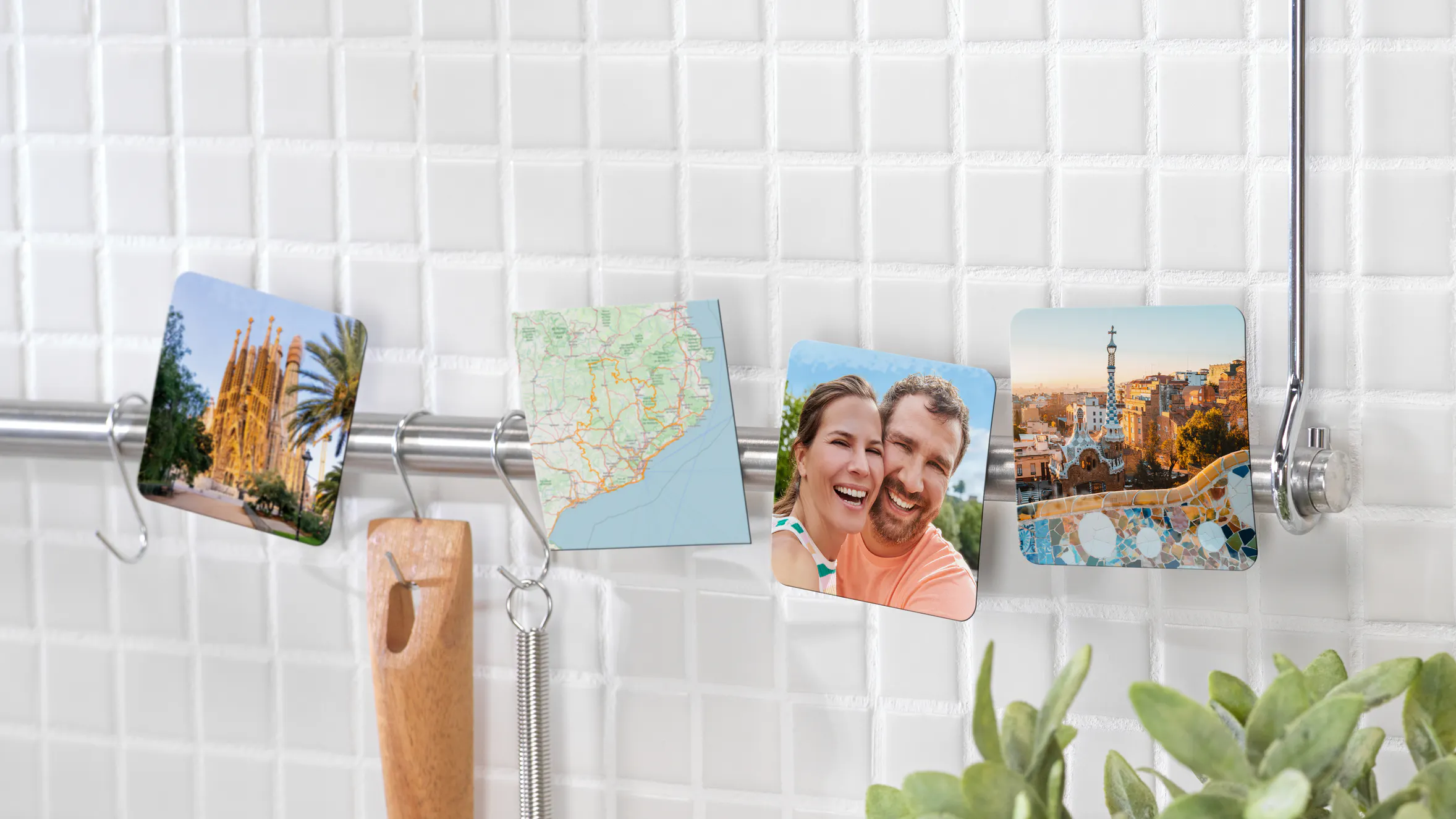 Aimant photo avec motif de voyage