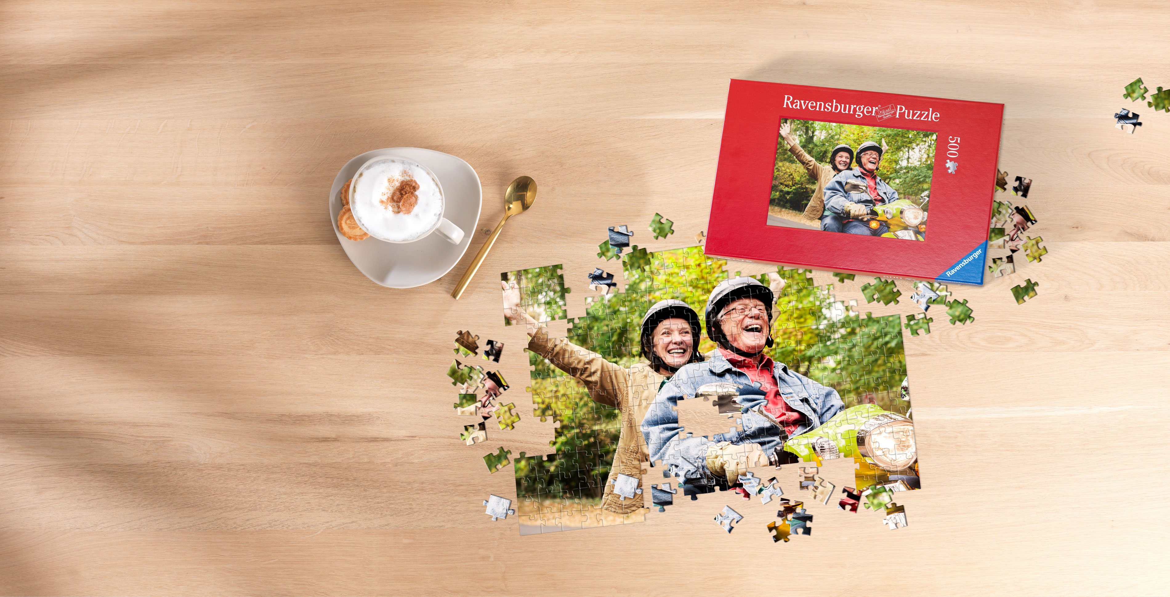 Collage su puzzle in alta qualità