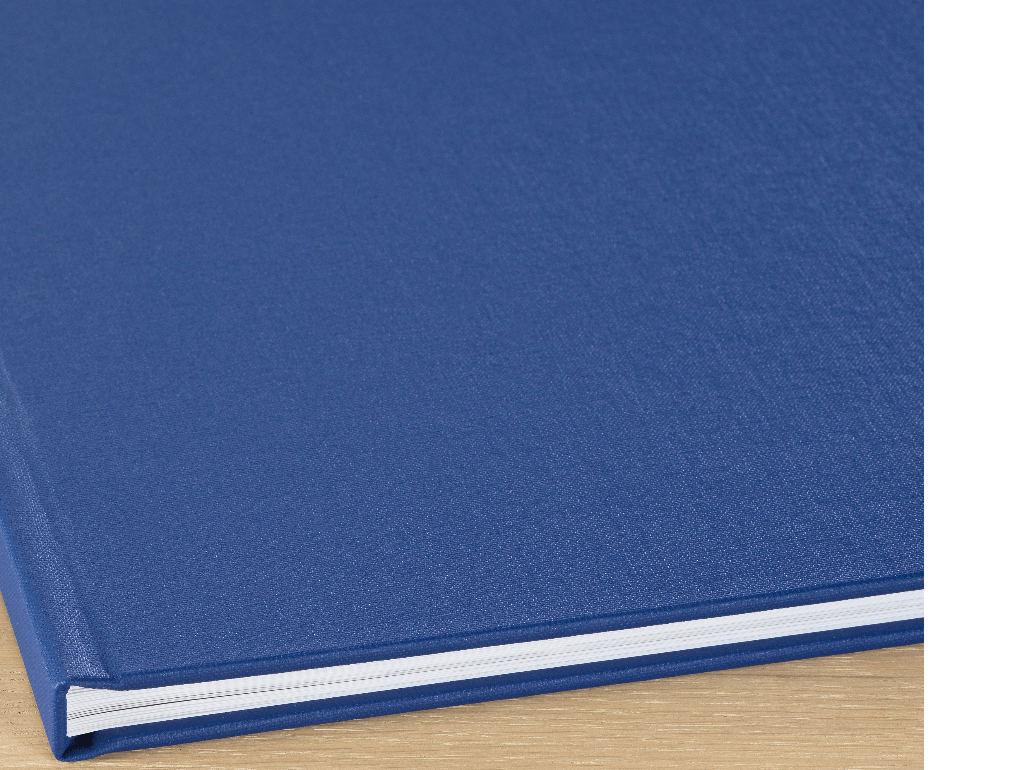 Album photo avec couverture en lin bleu