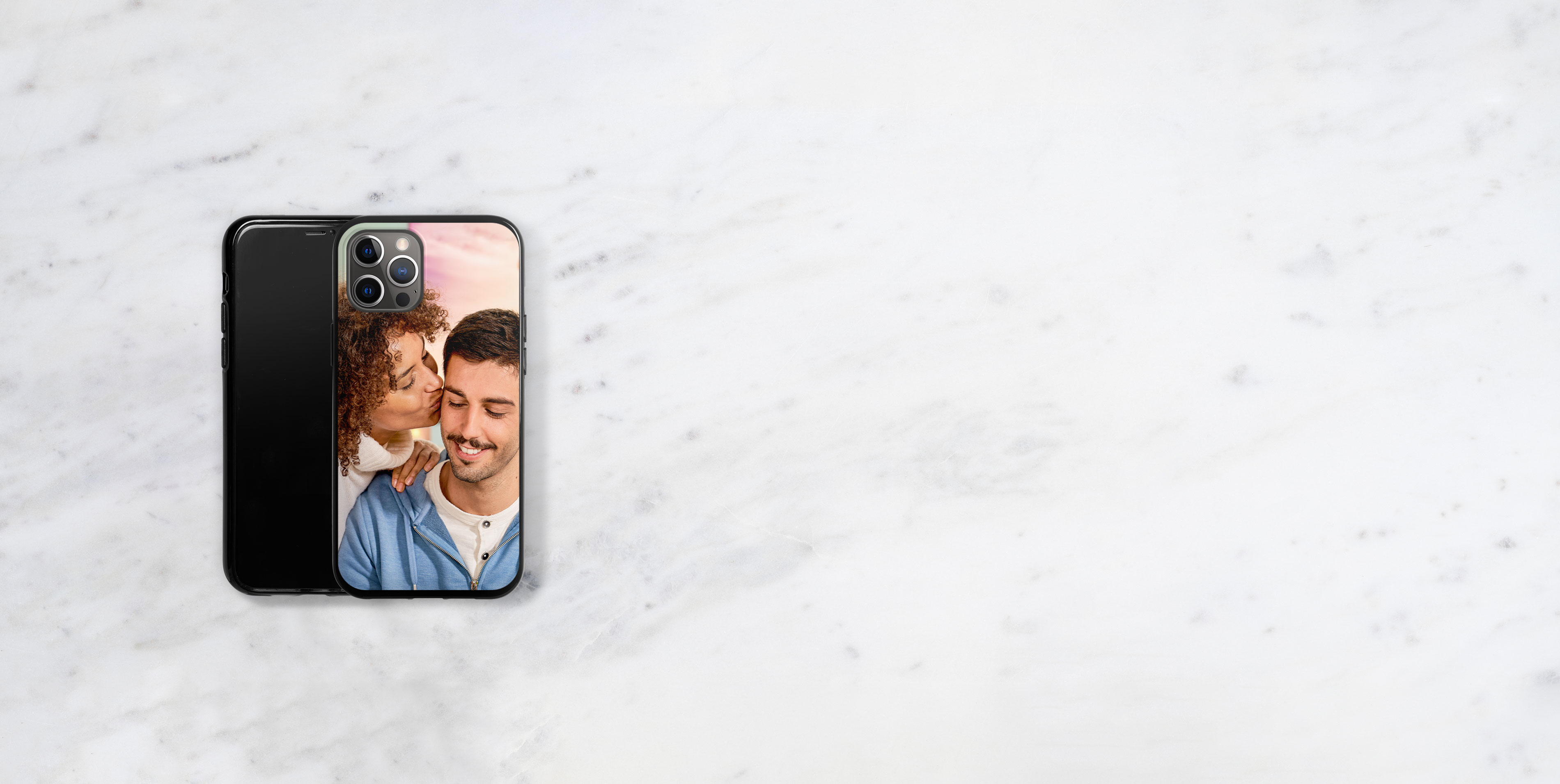 Silicone-Case mit dem Foto eines Pärchens