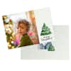 Foto-Weihnachtskarte mit Tannenbaum-Motiv und Schriftzug