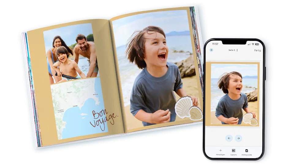 Crear un álbum de fotos de las vacaciones de verano con la aplicación