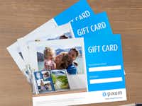 Giftcards Foto van meerdere giftcards