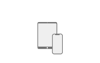 Vector illustration of a smartphone and tablet