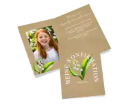 Danksagungskarte zur Konfirmation Danksagungskarte zur Konfirmation mit Foto und Blümchen