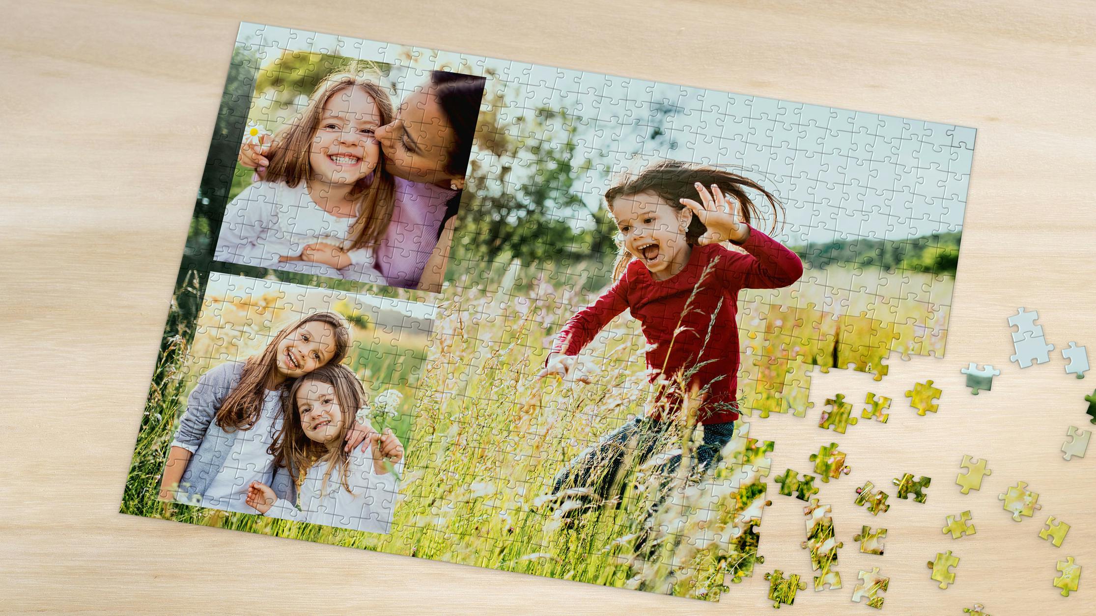 Fotopuzzle als Collage gestalten Collage als Fotopuzzle mit frühlingshaften Motiven