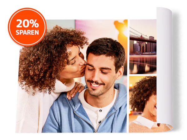 Pixum Fotoposter Videoanimation einer Fotocollage mit winterlichen Paarmotiven