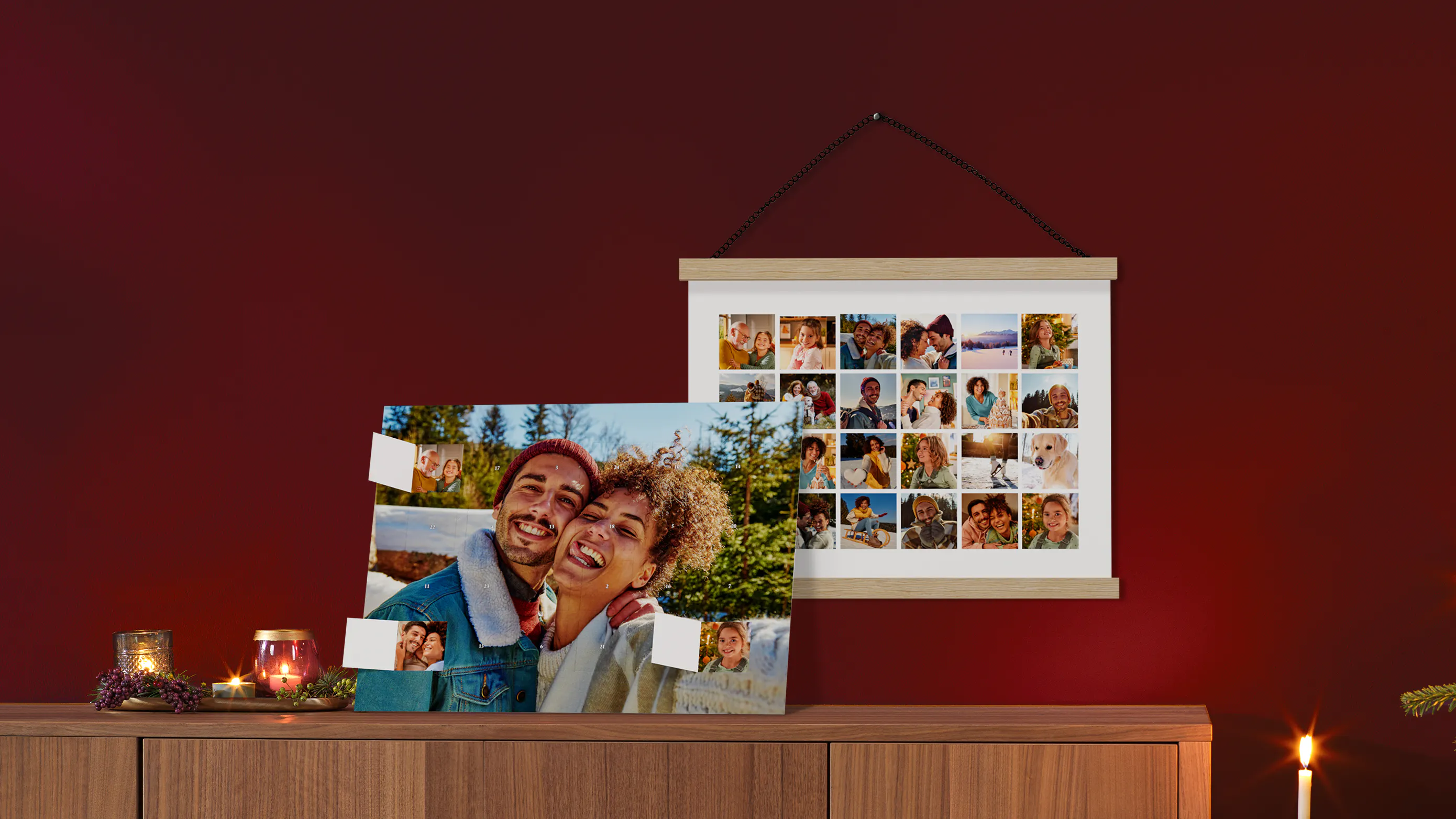 Create a Poster Advent Calendar With a Wooden Hanger