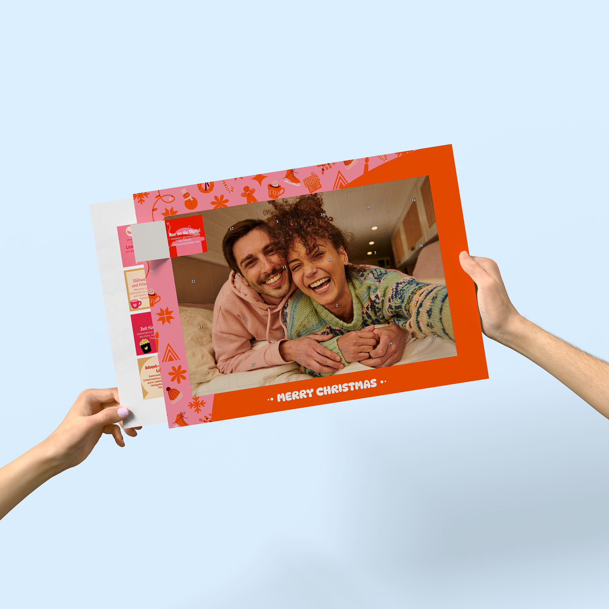 Paar Adventskalender als Poster bestellen