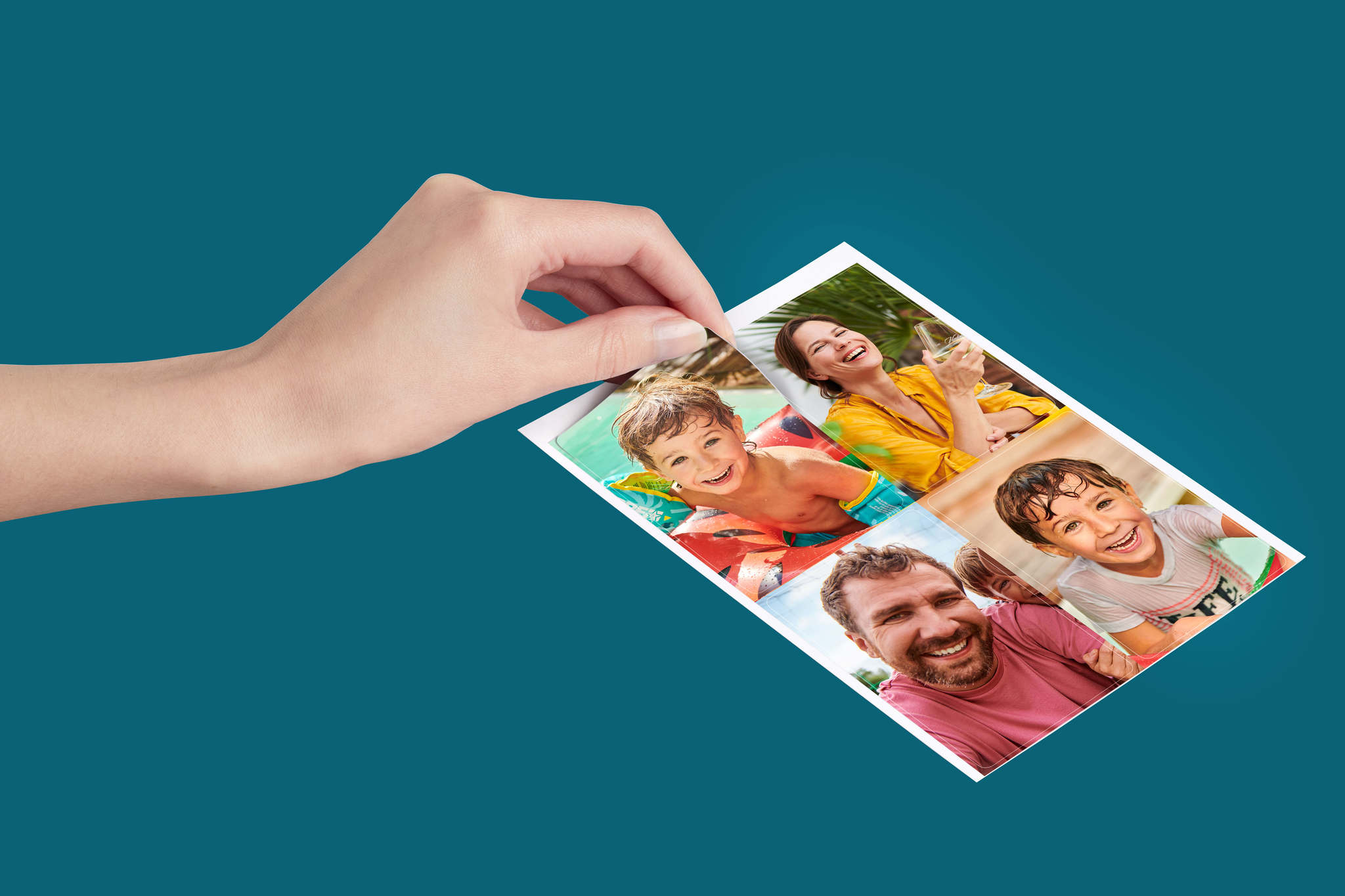 Reckteckige Fotosticker auf mattem Fotopapier