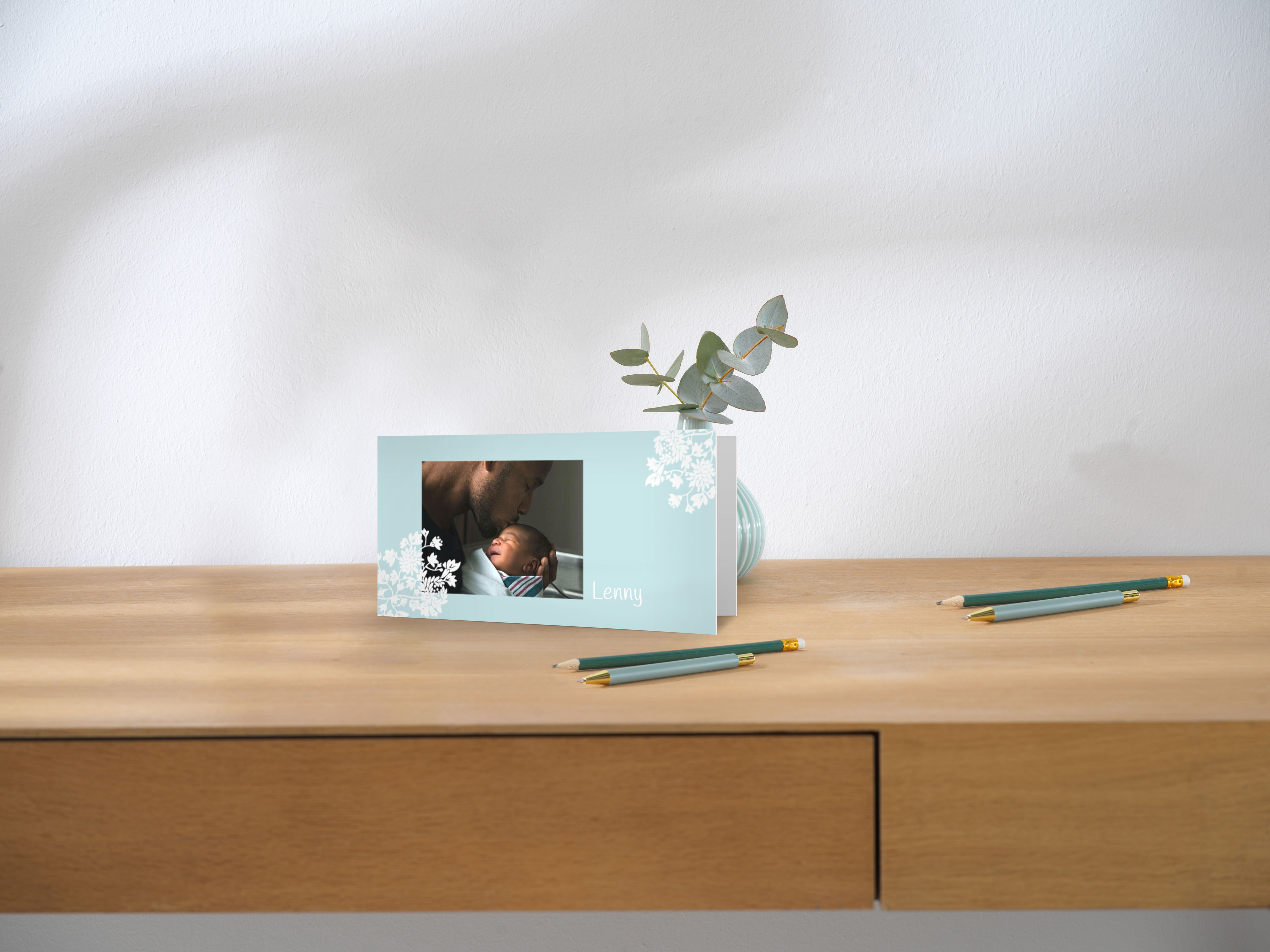 Karte mit Blumendesign