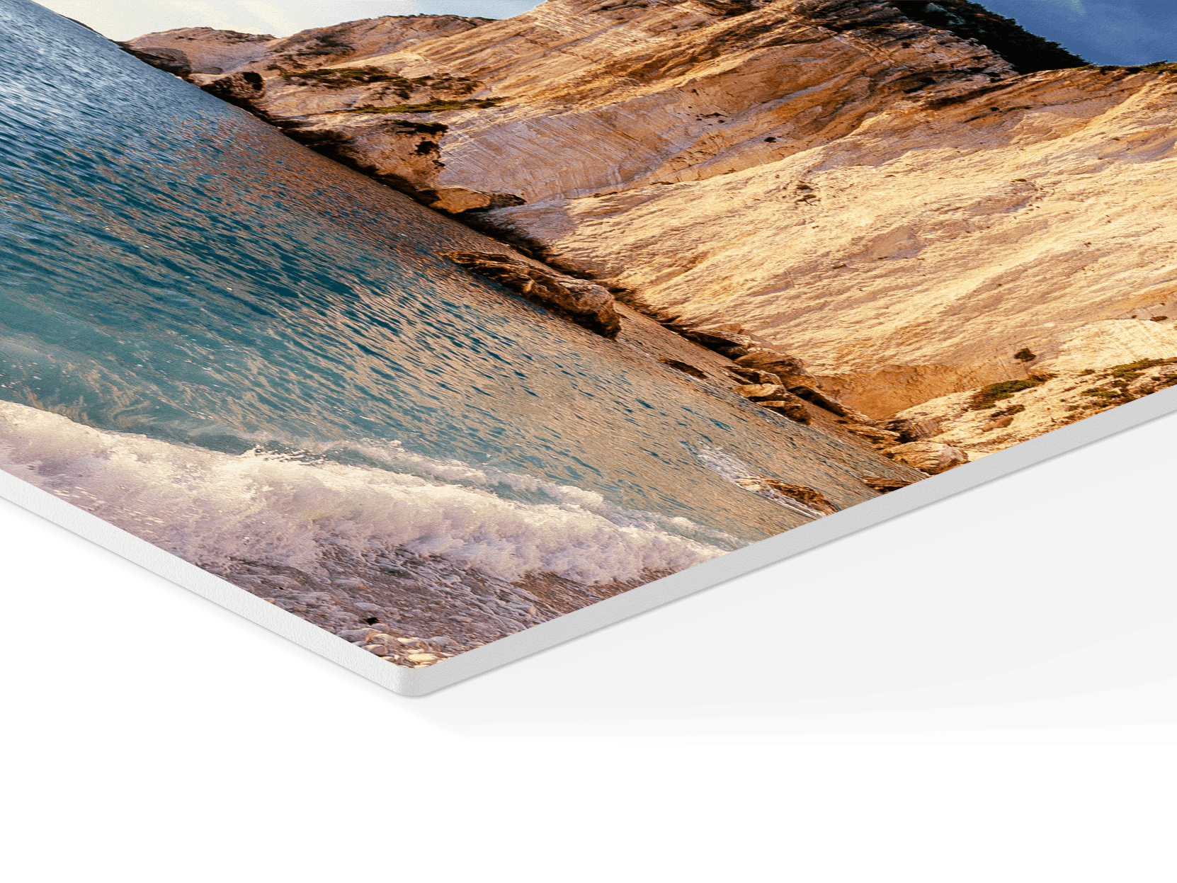 Foto auf Forex im Detail mit Strandmotiv einer Steilküste