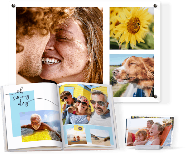 Kreative Ideen für deine Urlaubsfotos Mix aus Pixum Fotobuch, Wandbild und Fotoabzügen mit Urlaubsmotiven