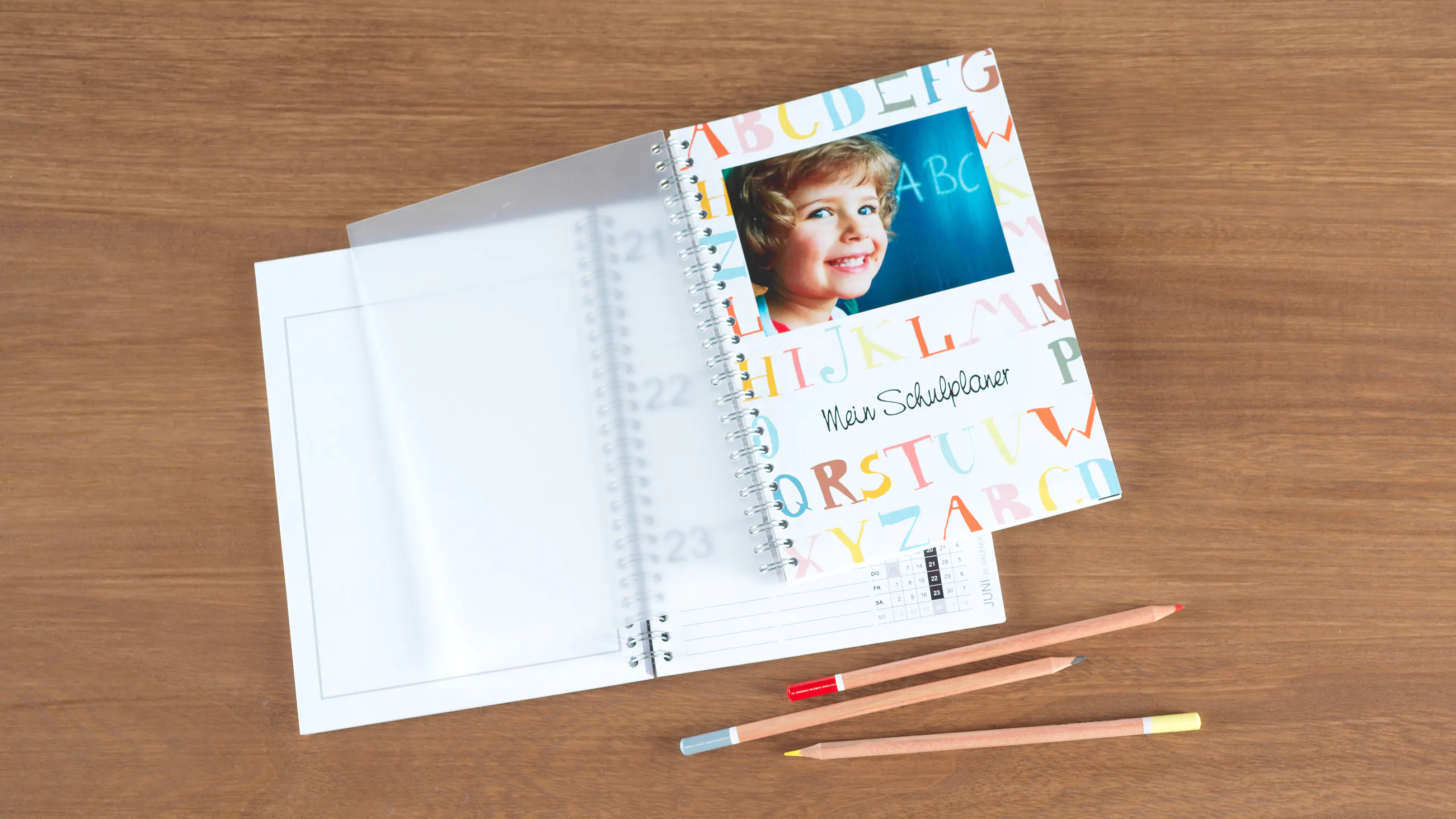 Schüleragenda mit Spiralbindung