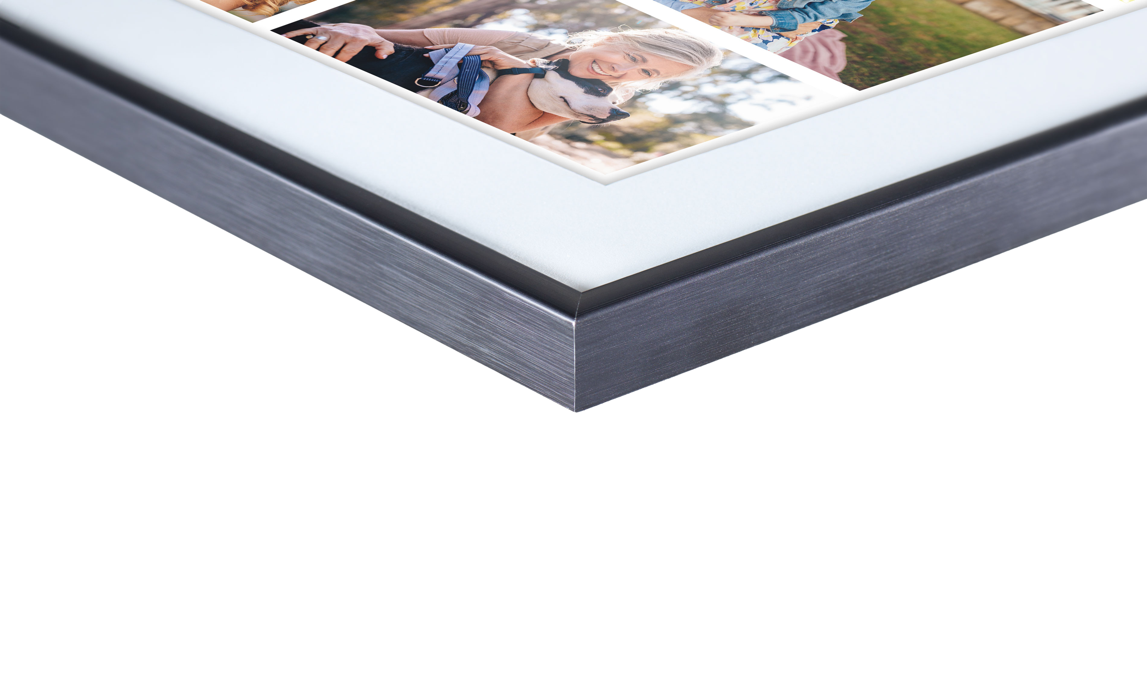 Photo collage in a frame