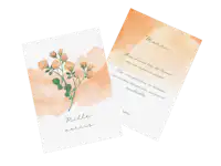 Carte de remerciement Rose Greetings Carte photo de remerciement avec le design Rose Greetings