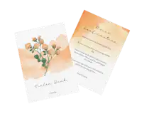 Danksagungskarte zur Konfirmation Danksagungskarte zur Konfirmation mit Blumen-Design.