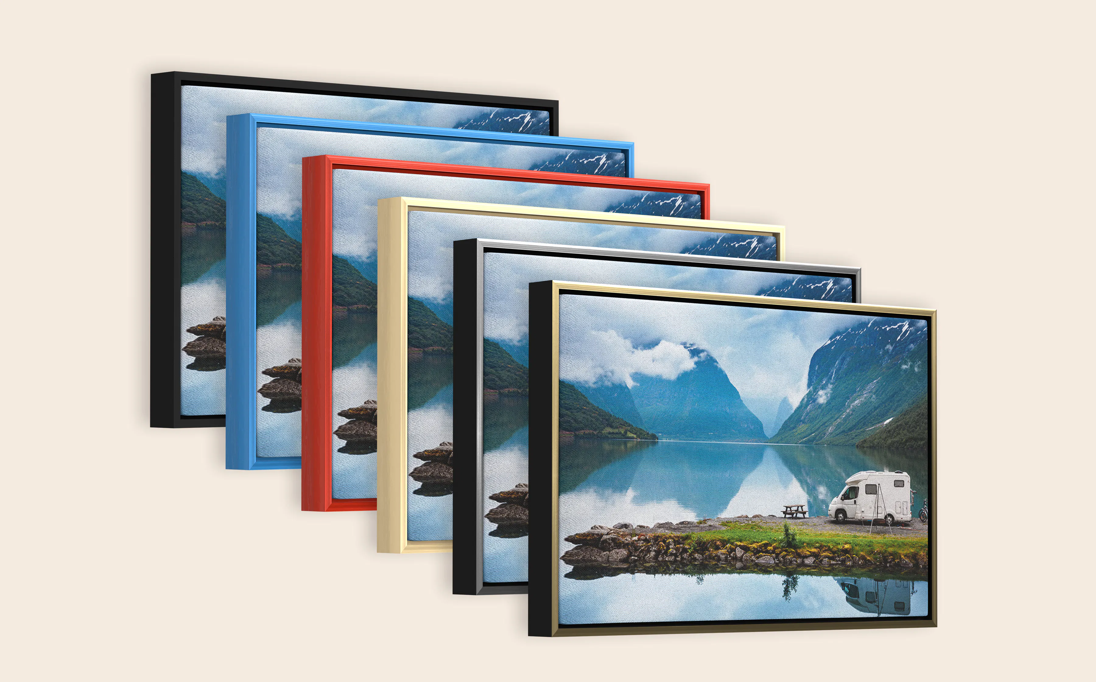 Pixum canvas print with frame