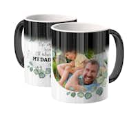Zaubertasse mit Foto und Design Zaubertasse mit dem Foto von einem Vater und einem Sohn