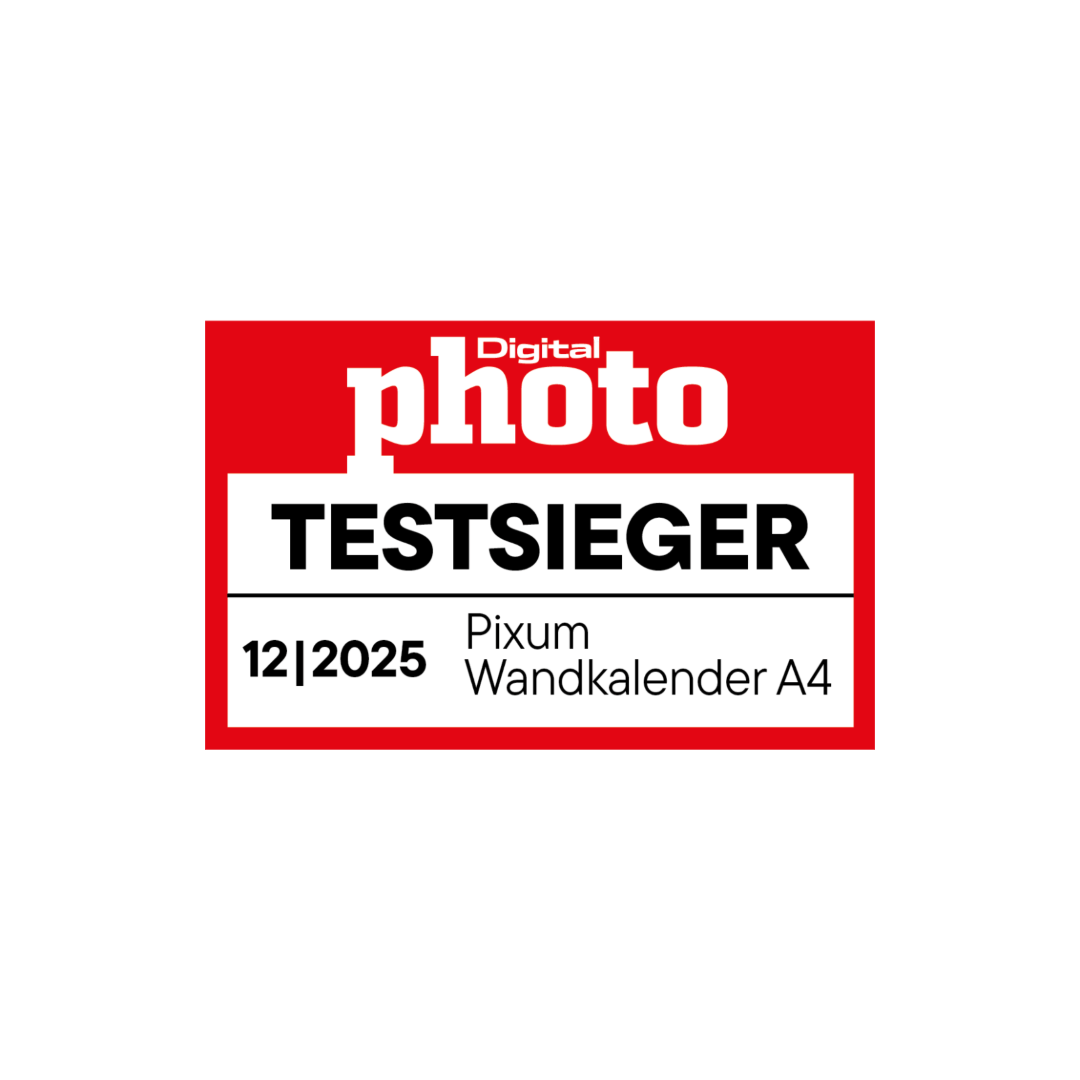 DigitalPHOTO 12/2025 Pixum Wandkalender Testsieg