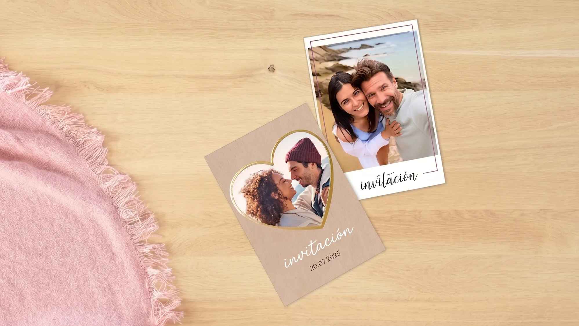 Crea invitaciones de boda con plantillas de diseño
