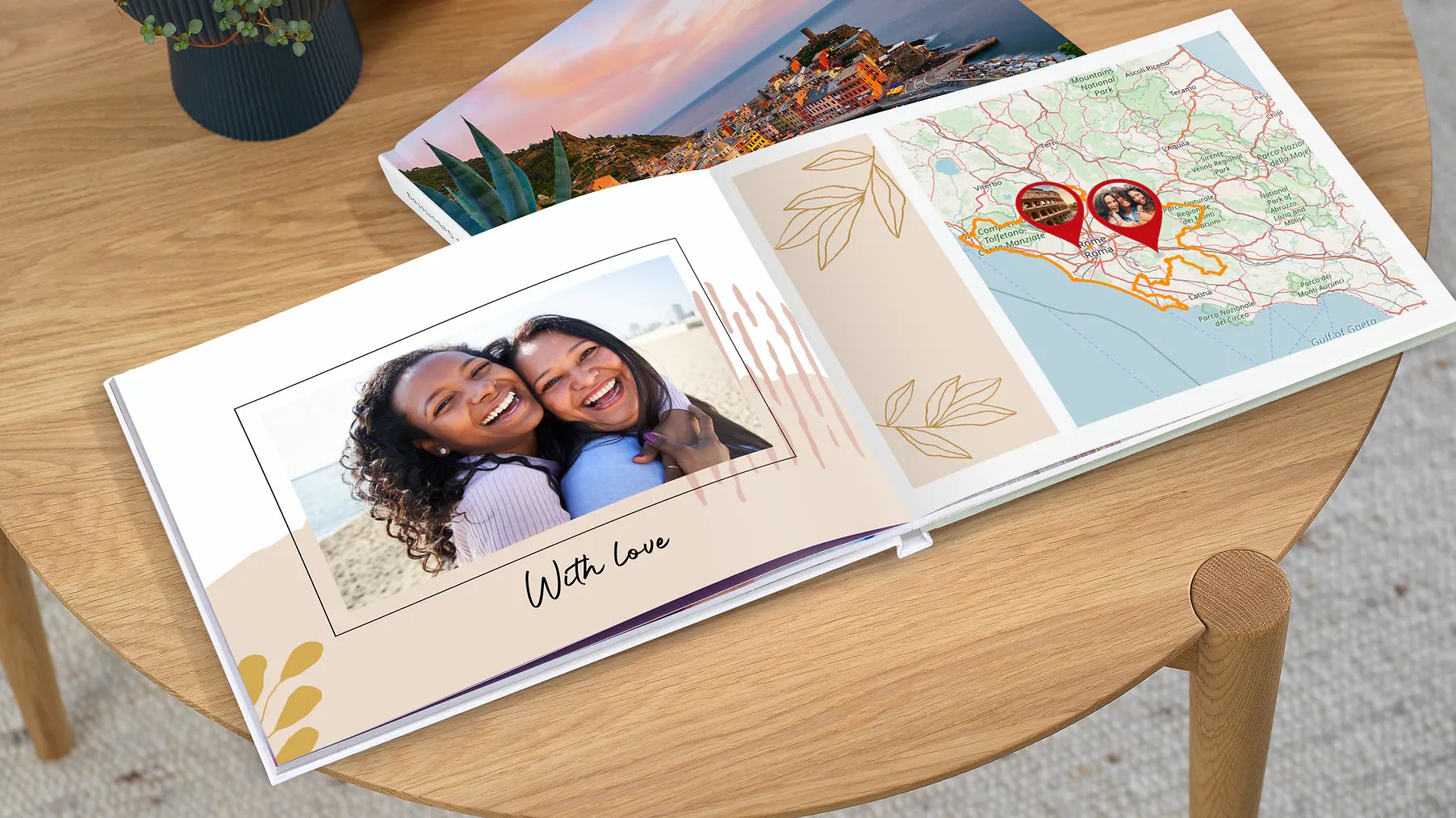 Fotobuch mit Landkarte & Reiseroute