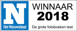 Awardlogo Fotoboek 2018 Nieuwsblad