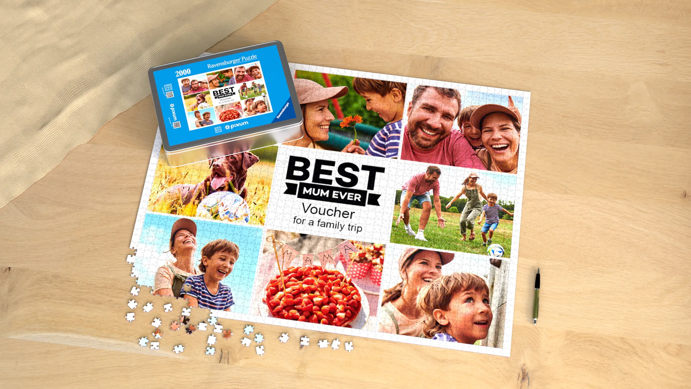 Fotopuzzle als Gutschein