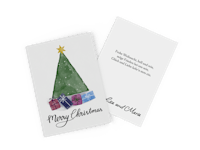 Fotokarten mit persönlicher Nachricht als Weihnachtskarten gestalten Fotokarte als Weihnachtskarte mit Familienfoto