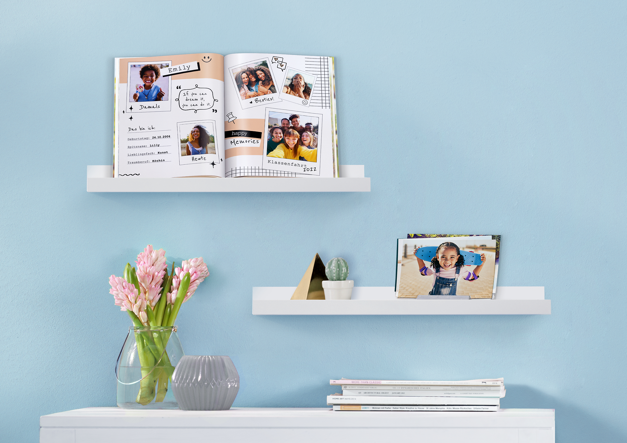 Productos personalizados Pixum sobre el tema fin de curso