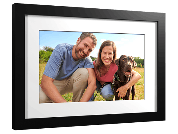 Foto personalizzata con cornice Quadro con cornice di coppia con motivo estivo