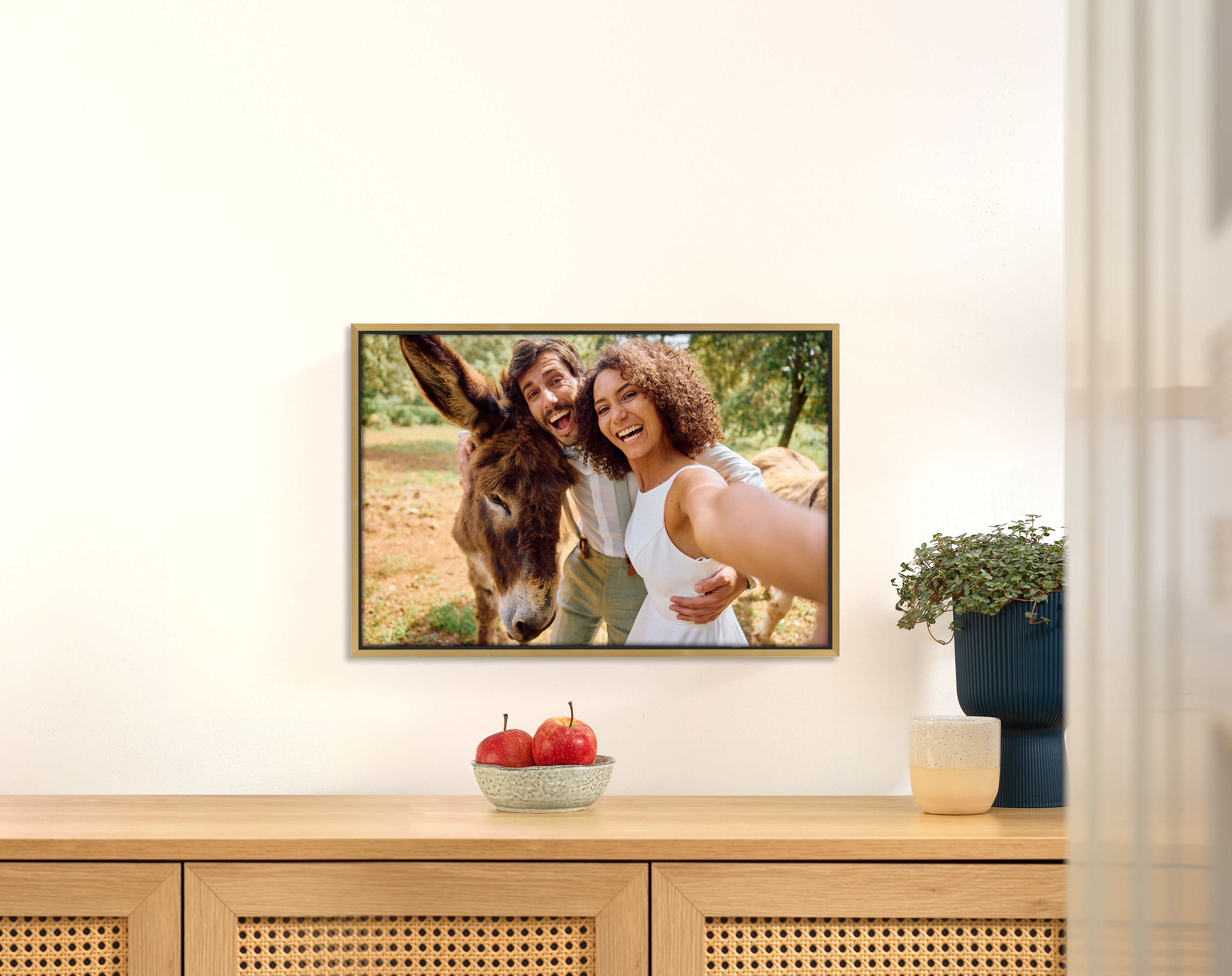 Fotoleinwand mit Rahmen im Format 60x40 cm