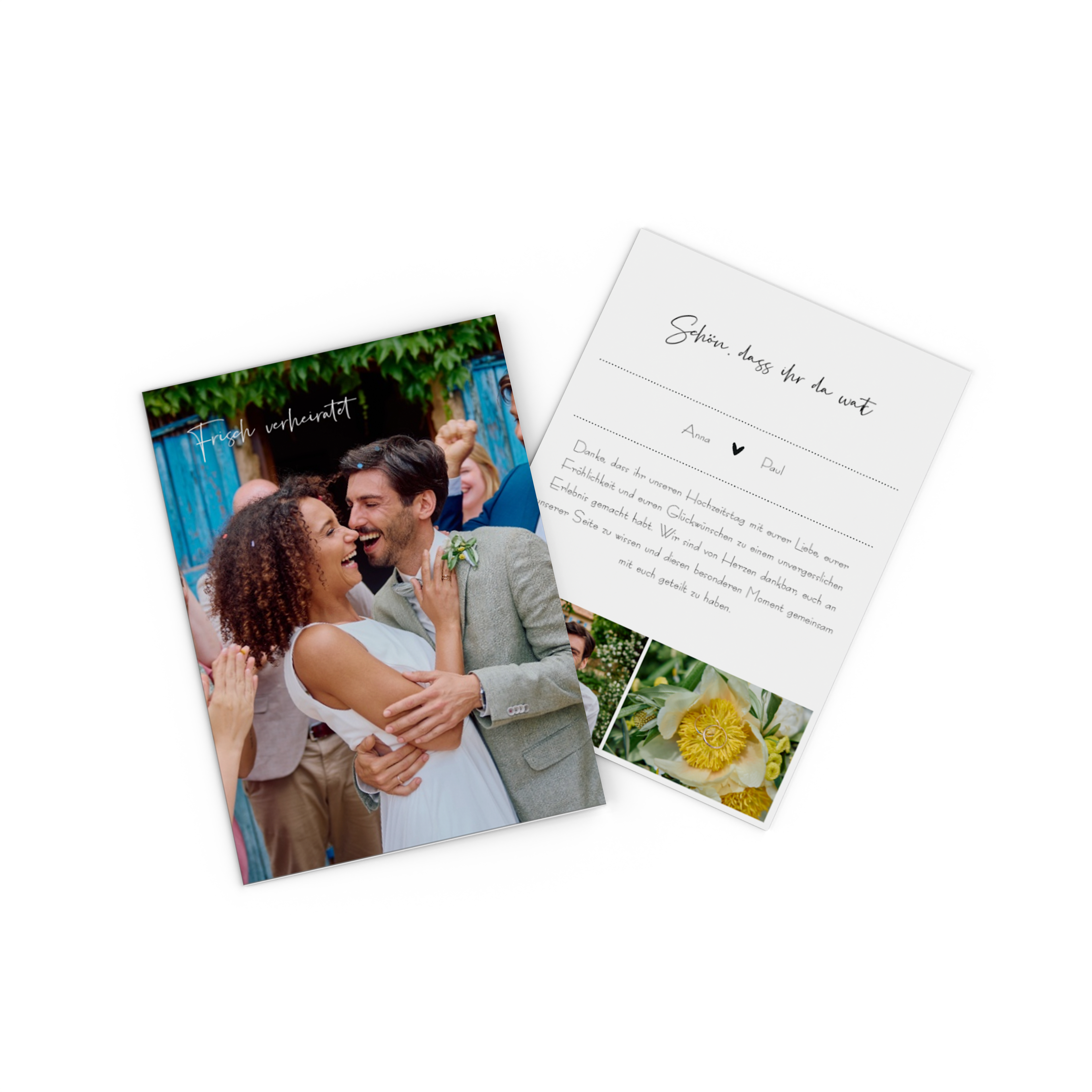 Fotokarte mit Pärchenfoto als Save the Date 