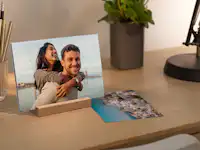Photo prints with wooden stand Photo prints with wooden stand