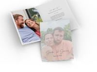 Klappkarte als Save The Date Karte gestalten