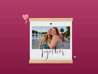 Pixum Fotoposter mit Holzleiste Pixum Fotoposter mit Liebes-Design