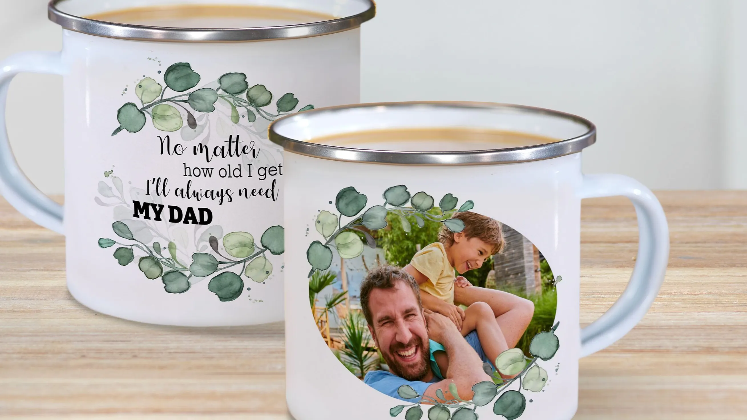 Mug emaillé fête des pères
