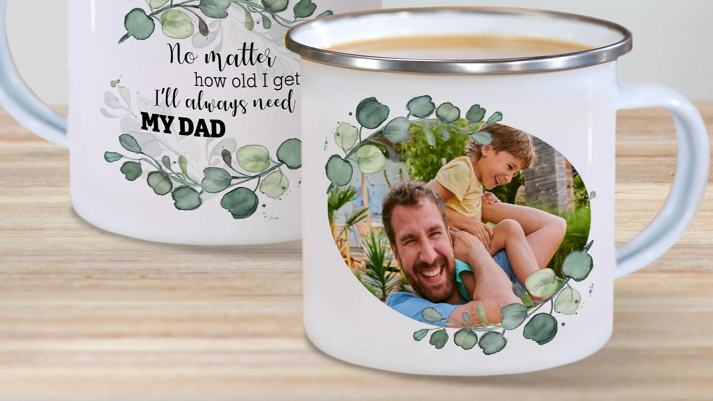 Mug emaillé fête des pères