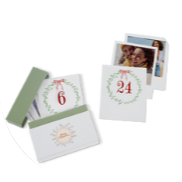 Retro-Fotoabzüge als Adventskalender