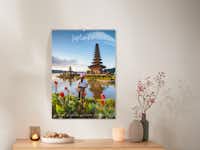 Calendario de pared XXL en formato vertical Calendario de pared XXL en formato vertical con la foto de un paisaje con un lago