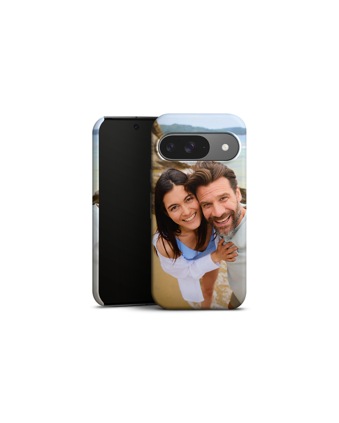 Tough-Case für Google Pixel 9 mit dem Bild von einem Pärchen am Strand