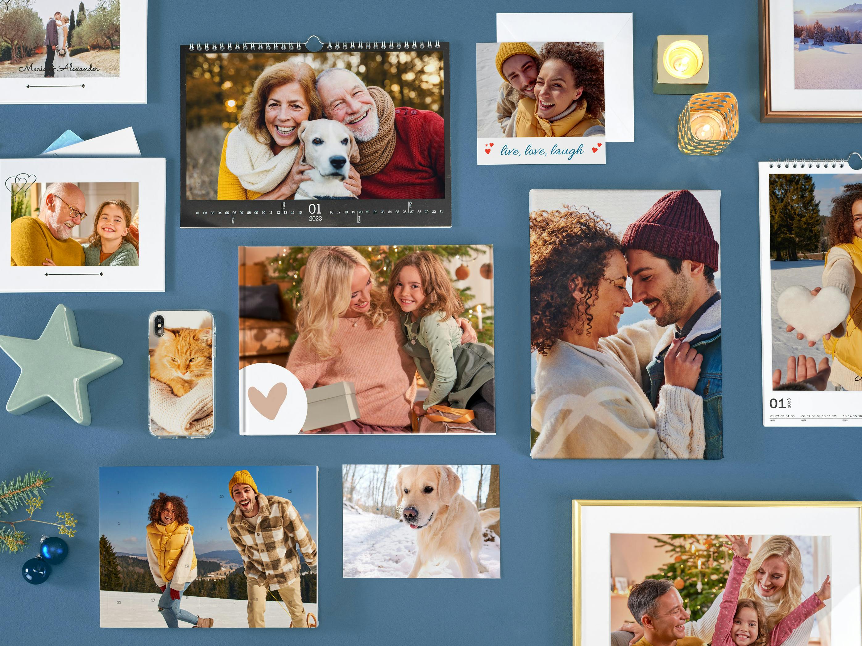 Regali di Natale personalizzati con foto: album, calendari, tele, stampe foto e molto altro ancora
