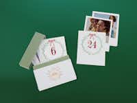 Calendario dell'avvento vintage Calendario dell'avvento vintage con box
