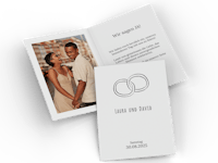 Klappkarte als Einladung zur Hochzeit gestalten