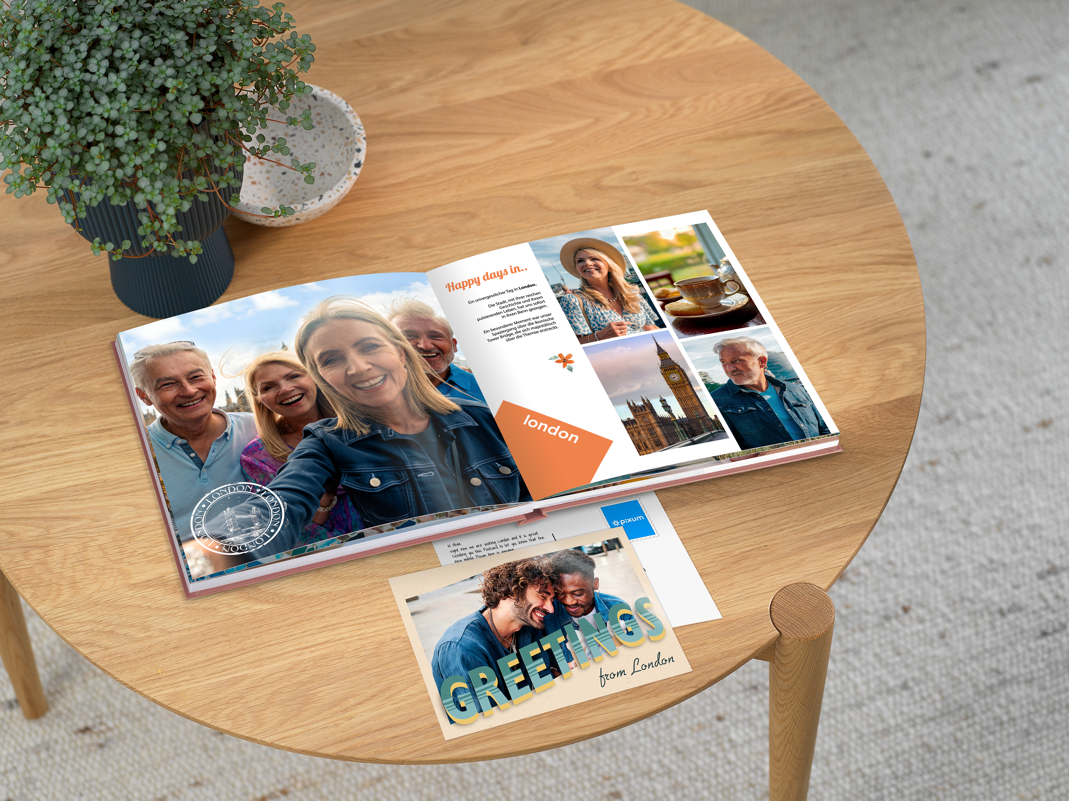 Pixum Fotobuch & Postkarte von deiner letzten Städtereise