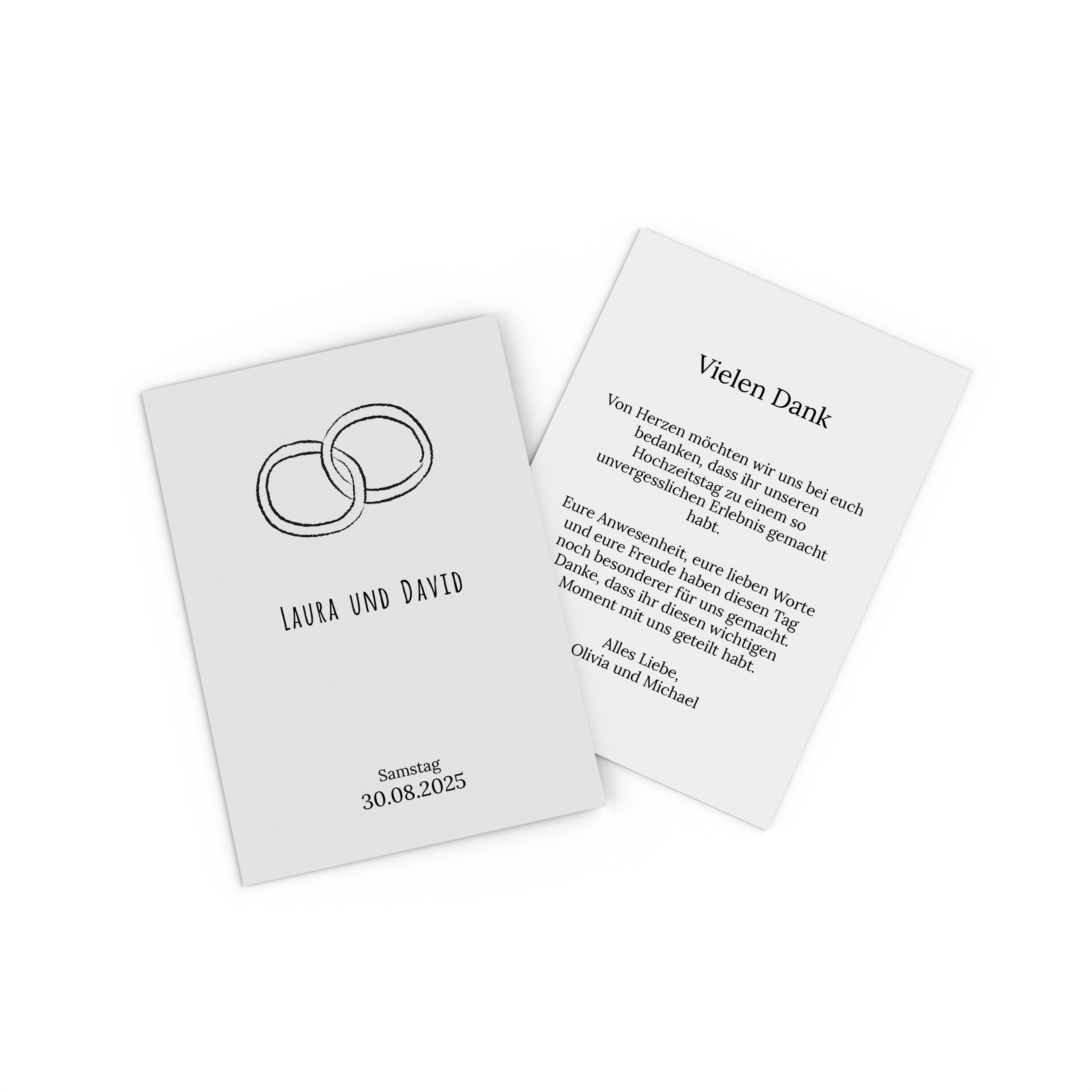 Fotokarte mit Pärchenfoto als Save the Date 