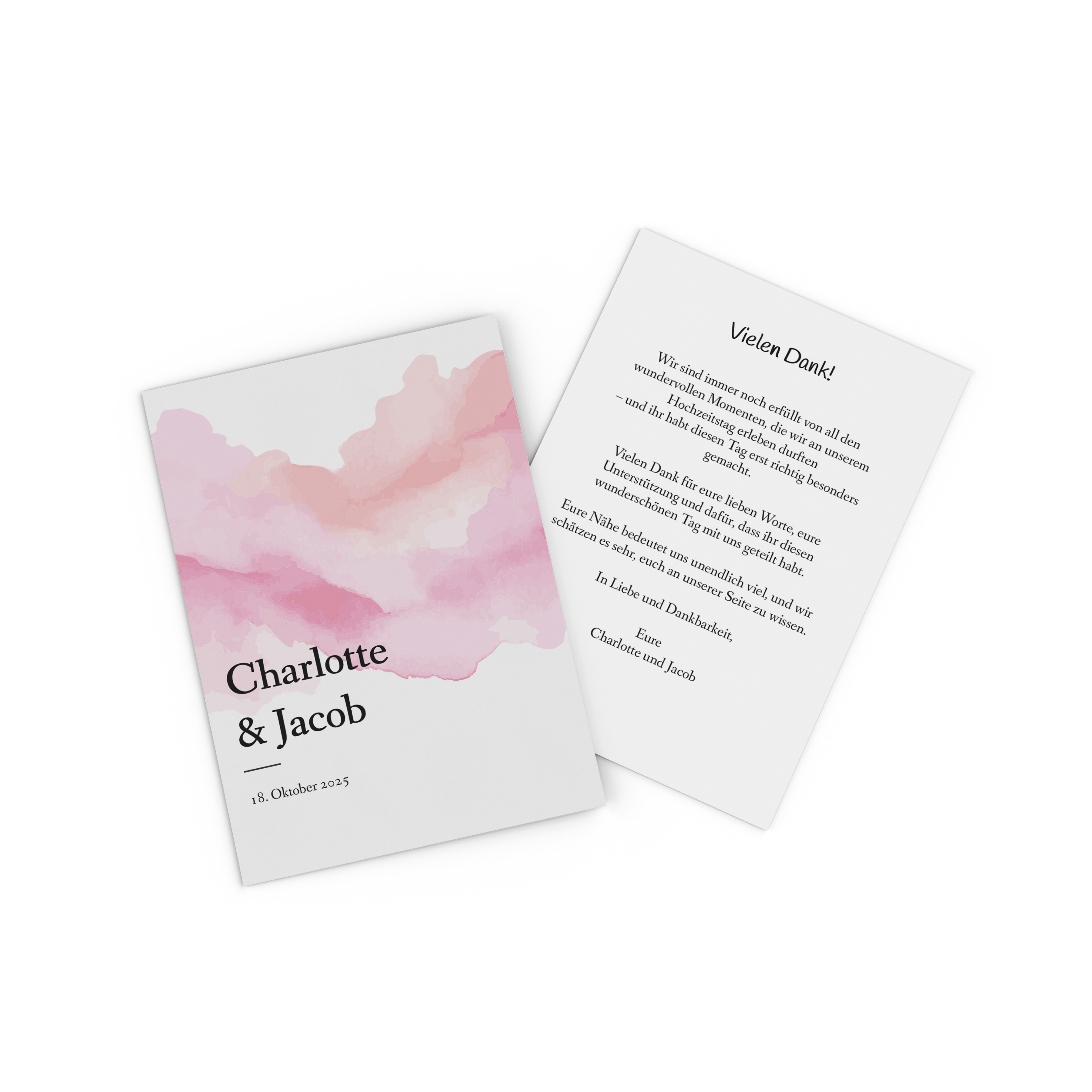 Fotokarte mit Pärchenfoto als Save the Date 